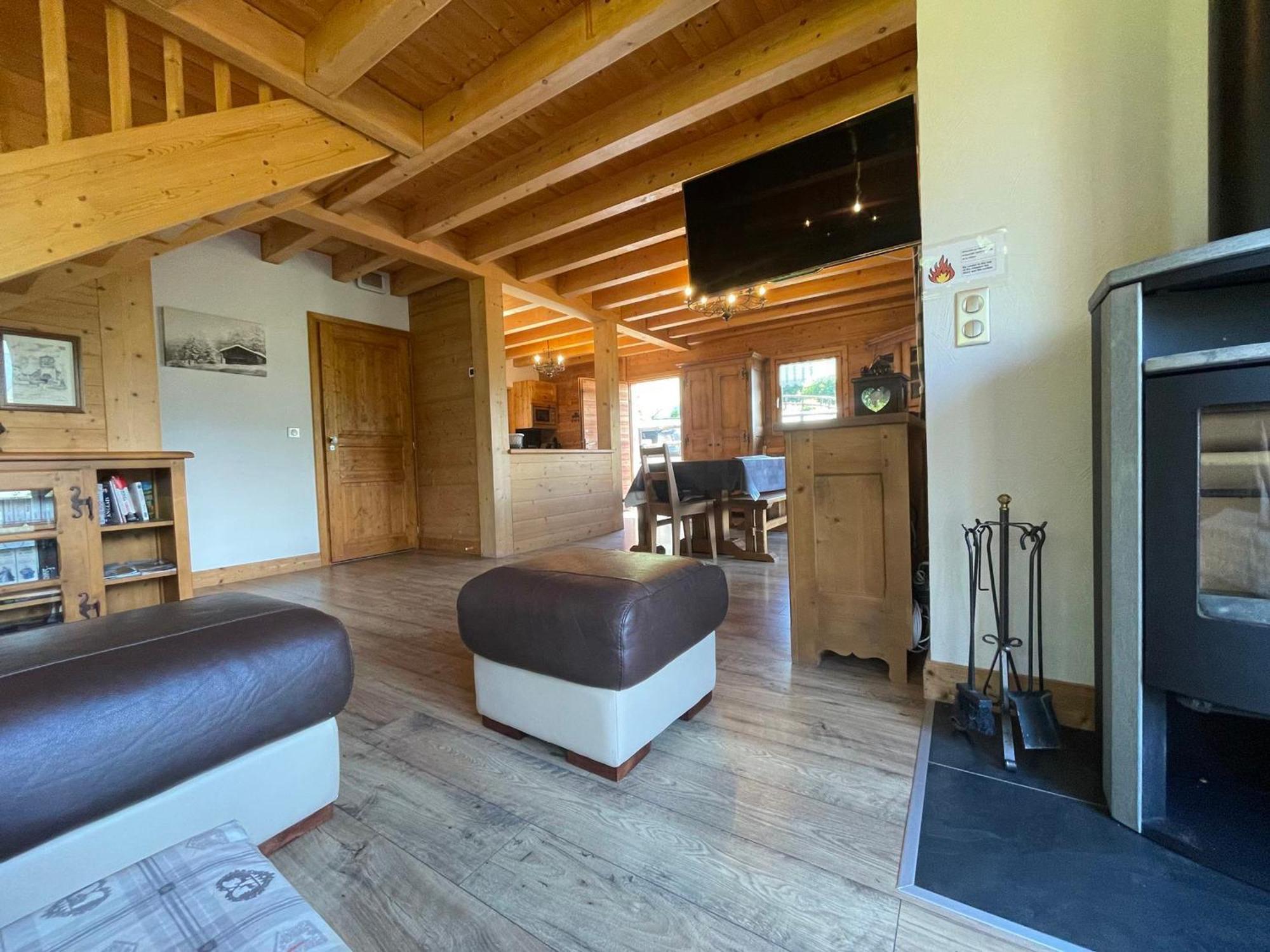 Chalet Savoyard Avec Jardin, Poele A Bois Et Wifi - Fr-1-624-11 Verchaix Exterior photo